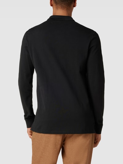 HUGO Poloshirt mit langen Ärmeln Modell 'Deresolo' Schwarz 5