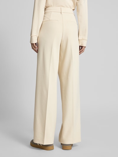 s.Oliver RED LABEL Loose Fit Weite Hose mit Viskose-Anteil in Piqué-Qualität Beige 5