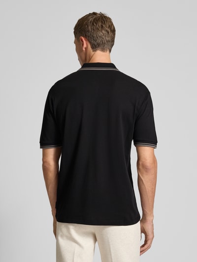 ARMANI EXCHANGE Regular fit poloshirt met knoopsluiting Zwart - 5