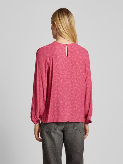 Jake*s Casual Blouseshirt met ronde hals Oudroze - 5