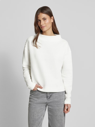 OPUS Sweatshirt mit Stehkragen Modell 'Gynami' Offwhite 4