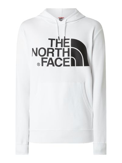 The North Face Bluza z kapturem z bawełny z nadrukiem z logo  Biały 1