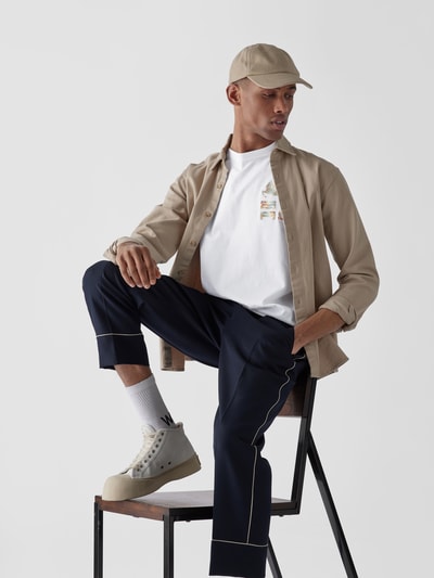 Etro T-Shirt mit Label-Print Weiß 3