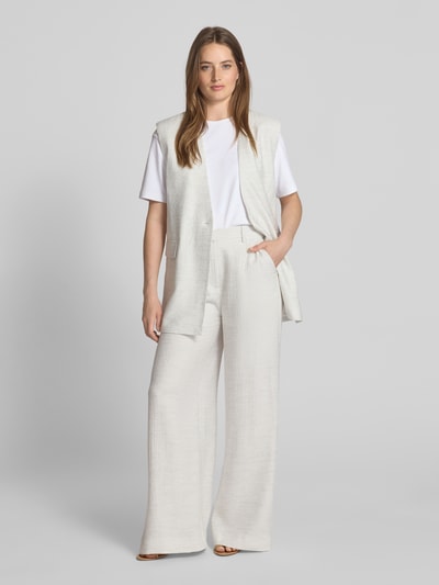 Copenhagen Muse Spodnie materiałowe z zapięciem na haftkę i zamek błyskawiczny Złamany biały 1