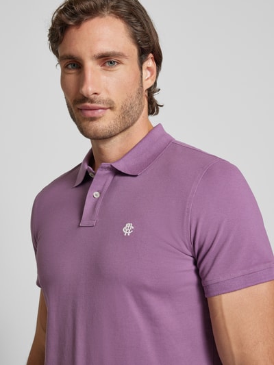 MCNEAL Regular Fit Poloshirt mit Label-Stitching Lila 3