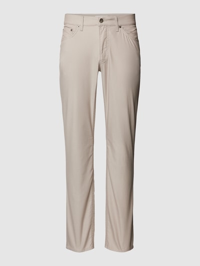 Brax Regular fit stoffen broek met structuurmotief, model 'Chuck' Beige - 2