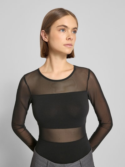 ONLY Body o kroju slim fit z mieszanki bawełny model ‘ESTHER’ Czarny 3