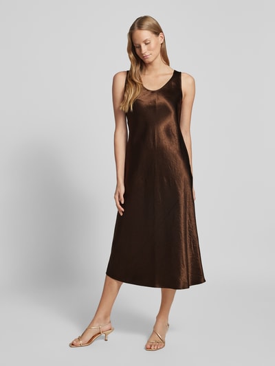 MM Cocktailkleid mit Teilungsnähten Modell 'TALETE' Hellbraun 1