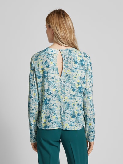 JAKE*S STUDIO WOMAN Bluse aus Viskose mit Allover-Muster Aqua 5