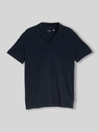 Tom Tailor Regular Fit Poloshirt aus Baumwoll-Mix mit Resortkragen Marine 2
