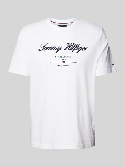 Tommy Hilfiger T-Shirt mit Label-Stitching Weiss 2