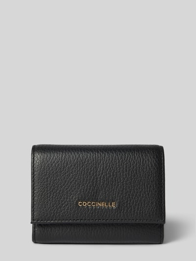 Coccinelle Portemonnaie mit Label-Applikation Black 1