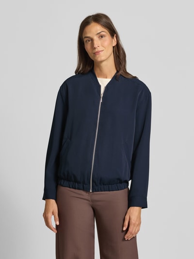 Tom Tailor Relaxed fit blouson met collegekraag Donkerblauw - 4
