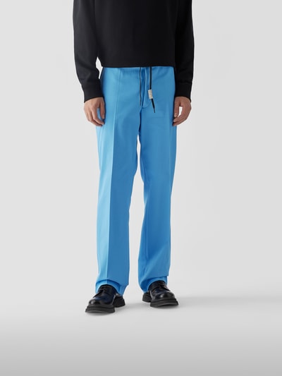 Marni Bundfaltenhose mit Schnürung Türkis 4