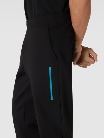 CK Calvin Klein Spodnie dresowe o kroju comfort fit w jednolitym kolorze Czarny 3