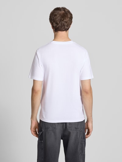 JACK & JONES T-Shirt mit Label-Print Modell 'INDIANA' Weiss 5