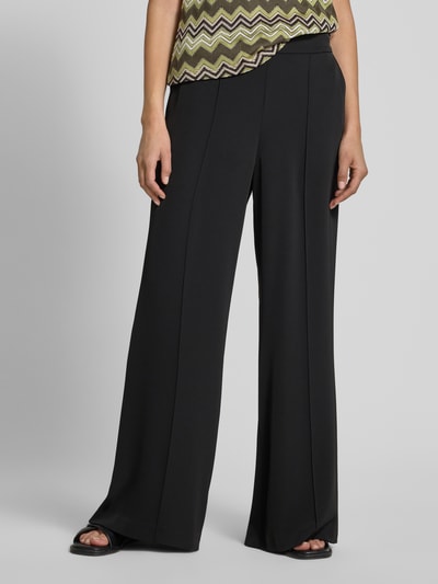 comma Stoffen broek met elastische band Zwart - 4