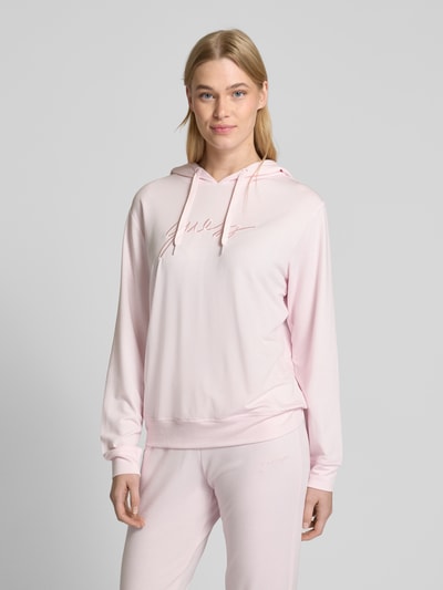 Guess Oversized Hoodie mit Tunnelzug Modell 'LUCIA' Rosa 4