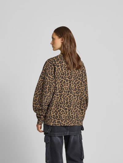 Anine Bing Sweatshirt mit Label-Stitching Mittelbraun 5