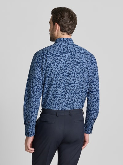 Christian Berg Men Vrijetijdsoverhemd met knoopsluiting Marineblauw - 5