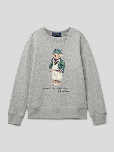 Polo Ralph Lauren Teens Sweatshirt mit Motiv-Print Hellgrau 1