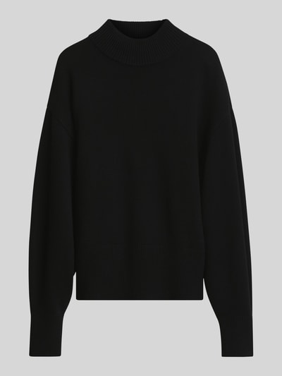 HUGO Loose Fit Pullover aus Woll-Mix Modell 'Sorellenio' Black 2