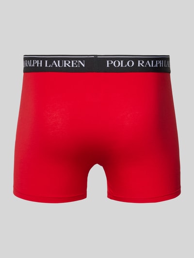 Polo Ralph Lauren Underwear Trunks mit elastischem Label-Bund im 3er-Pack Rot 3