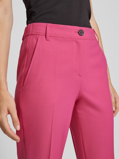 Marc Cain Slim Fit Anzughose mit Bügelfalten Pink 3