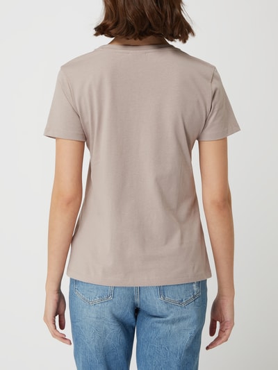 Guess T-Shirt mit Logo-Print Modell 'Anne'  Taupe 5