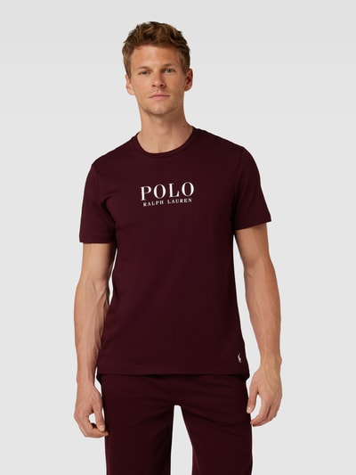 Polo Ralph Lauren Underwear T-Shirt mit Label-Print Modell 'LIQUID' Bordeaux 4