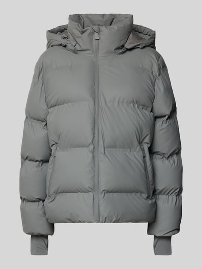 Neo Noir Steppjacke mit Reißverschlusstaschen Hellgrau 2