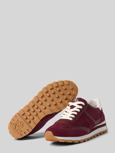 Lauren Ralph Lauren Sneaker mit Schnürverschluss Bordeaux 4