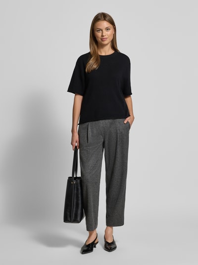 Cambio Stoffen broek met achterzakken, model 'OLIVE' Donkergrijs gemêleerd - 1