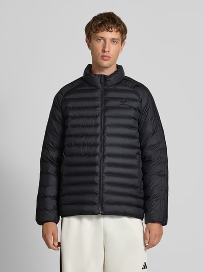 adidas Originals Gewatteerd jack met opstaande kraag en logoprint Zwart - 4