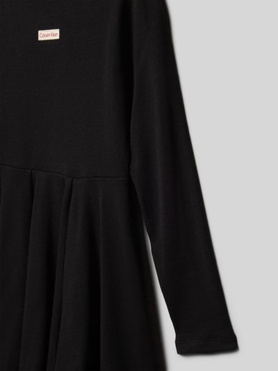 Calvin Klein Jeans Knielange jurk met labeldetail Zwart - 2
