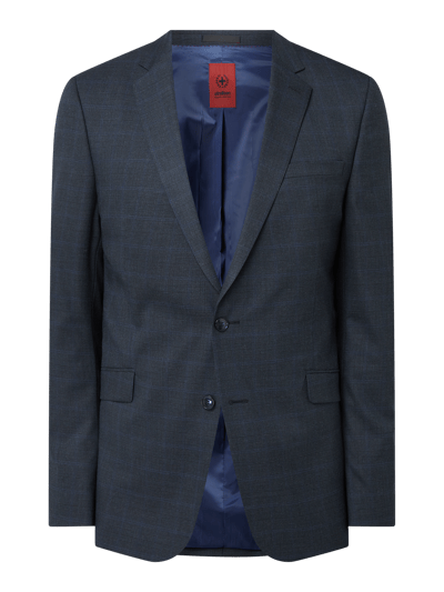 Strellson Slim Fit 2-Knopf-Sakko mit Glencheck-Muster Modell 'Allen' Marine 2