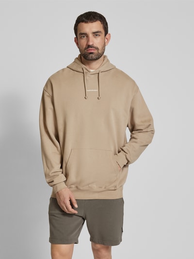 PEAK PERFORMANCE Hoodie mit Label-Print Modell 'Original Terry' Sand 4