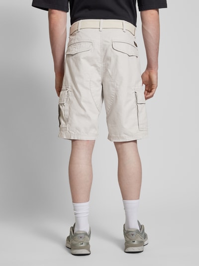 Superdry Regular Fit Cargoshorts mit Gürtel Modell 'Heavy' Offwhite 5