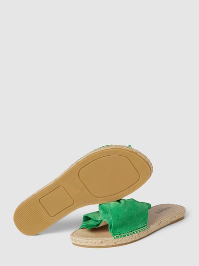 Espadrij Slippers met knoopdetail Groen - 4