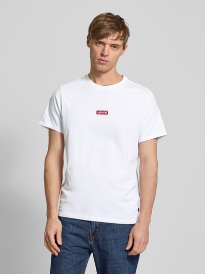 Levi's® Relaxed fit T-shirt met labelpatch, model 'BABY TAB' Wit - 4