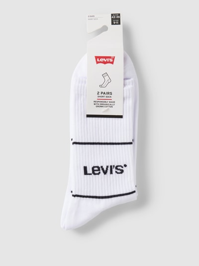 Levi's® Socken mit Label-Detail im 2er-Pack Weiss 3