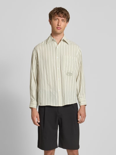 ANOTHER COTTON LAB Oversized Freizeithemd mit Brusttasche Hellgruen 4