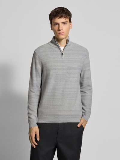 Superdry Troyer mit Stehkragen Hellgrau 4