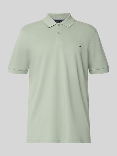 Produktfoto, Regular Fit Poloshirt mit Stitching von Christian Berg Men, bawełna, krój regular fit, listwa guzikowa, haft, długość tyłu 70 cm