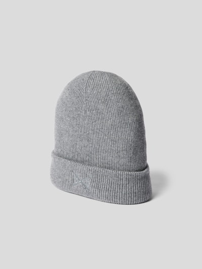 Barrie Beanie aus Kaschmir Mittelgrau meliert 2