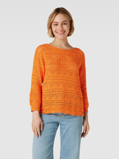 More & More Strickpullover mit 3/4-Arm Orange 4