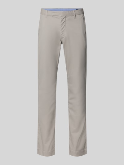 Produktfoto, Slim Fit Chino aus bawełnianego mixu od Polo Ralph Lauren, efekt: jednolity kolor, regularna długość, 5 kieszeni, wyhaftowane logo