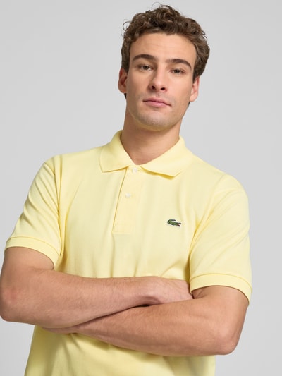 Lacoste Regular Fit Poloshirt mit Label-Patch Hellgelb 3