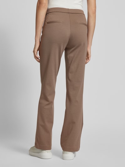 Fransa Flared broek met elastische band, model 'Blazer Pa 2' Taupe - 5