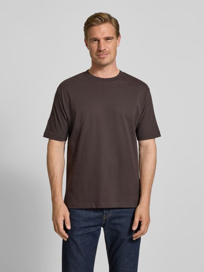 MCNEAL Loose Fit T-Shirt mit Rundhalsausschnitt Mittelbraun 4